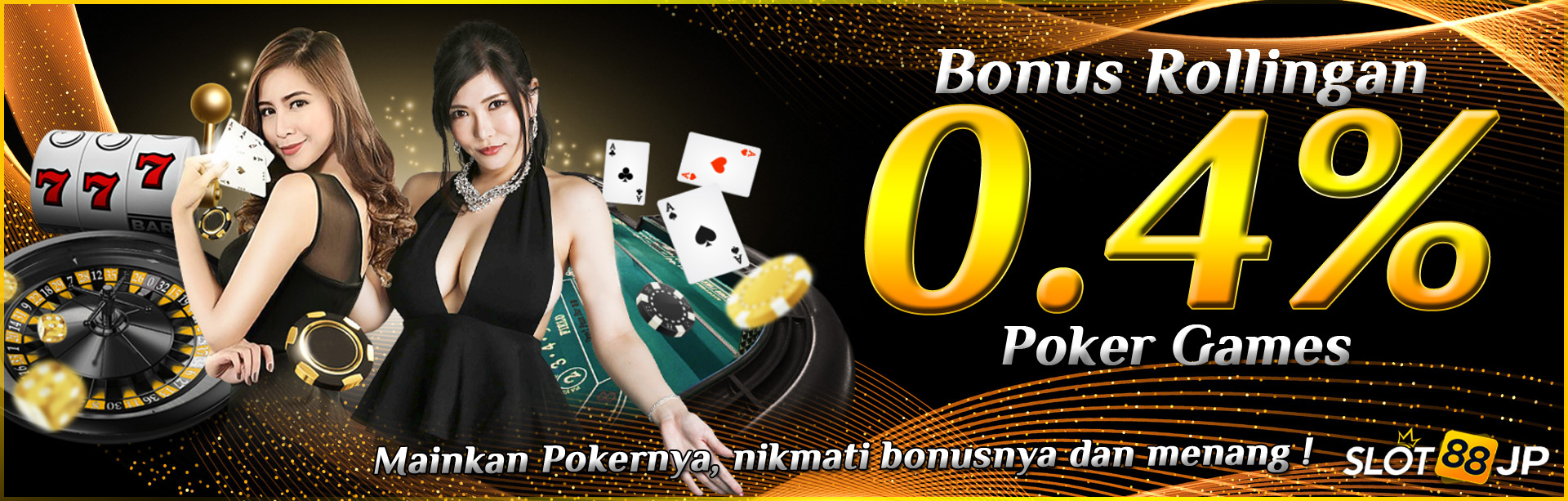 BONUS ROLLINGAN POKER 0,4%