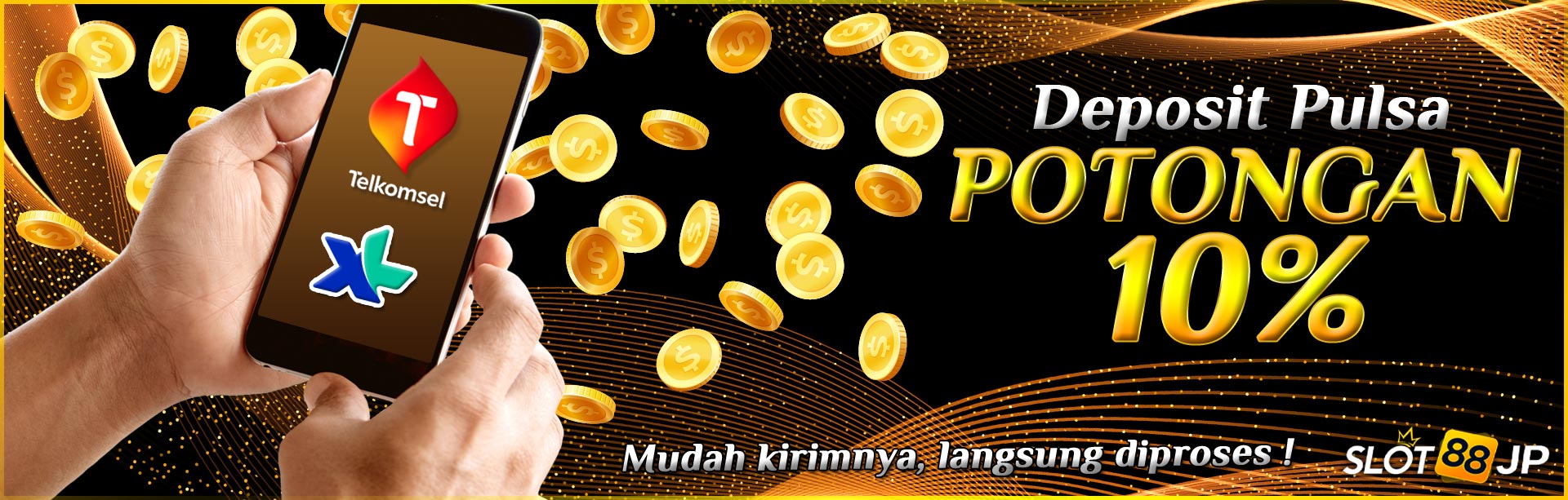 DEPOSIT PULSA POTONGAN 10%